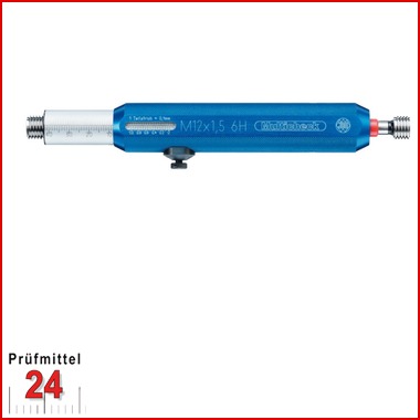 Gewindelehrdorn MultiCheck Nonius M6 6H 
mit Gut + Ausschussseite
Gewindelehre mit Regelgewinde DIN13, rechts
Ablesegenauigkeit 0,1 mm
Steigung: x1