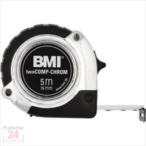 BMI Taschenbandmaß 475 chrom, Länge 2 m, mm-Teilung 
Bandbreite: 16 mm, weiß lackiertes Band , Gehäuse Silber/Schwarz
Massband 475241
Aktionspreis gültig bis 31.05.2025
Nur solange der Vorrat reicht