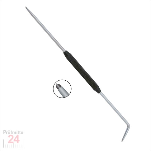 STEINLE R44 Reißnadel aus Stahl mit Hartmetallspitzen 245 mm
gerade /70° gebogener verchromt und verschraubt.
mit gerändelt  Griffstück