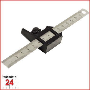 STEINLE 5411 Anreisswerkzeug - Fein Streichmaß 150 mm
Anschlaglineal - Kombinationswinkel 45°
mit flexiblem INOX Lineal