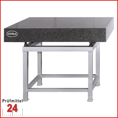 STEINLE 5502 Messplatte - Granitmessplatte im SET
inkl. Untergestell  aus Profilstahl
Hartgesteinsplatte 400x400x50 mm
Genauigkeit: DIN876/1