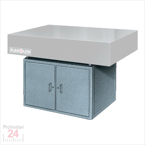 PLANOLITH Schrankunterbau für Granitmessplatte
Für Plattengröße: 1000 x 630 x 100 mm
(2 Türen, 2 Schubladen, 1 Zwischenfach) mit 3-Punkt-Auflage