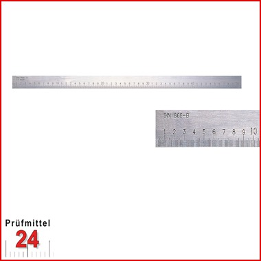 Kontrollmaßstab nach DIN 866 Form B Länge: 500 
Normalstahl 500 x 25 x 6 