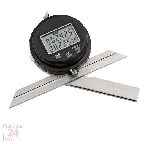 STEINLE Digital Universal Winkelmesser D80
inkl. Schienen 150 + 300 mm
Messbereich: 360°, Ablesung: 0,01°
Genauigkeit: ±0,8°