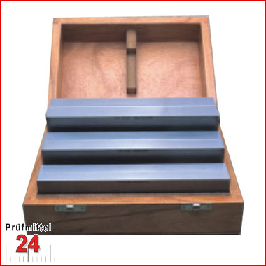 Parallelunterlagen DIN 6346 Größe: 20 - 100 mm
3 Paar im Holzkasten
Deutscher Hersteller