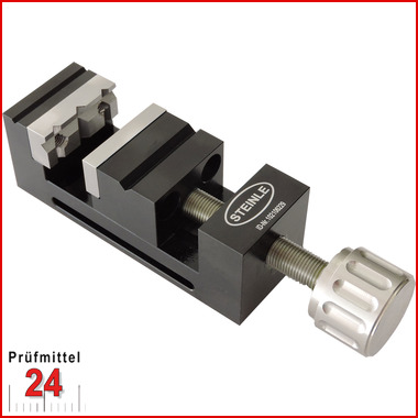 STEINLE Mini Präzisionsschraubstock 
Alu eloxiert, Backenbreite 25 mm