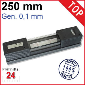 Horizontal Richtwaage DIN877 Länge: 250 mm
Genauigkeit 0.1 mm/m
(LxHxB) 250x42x42 mm
inkl. Etui