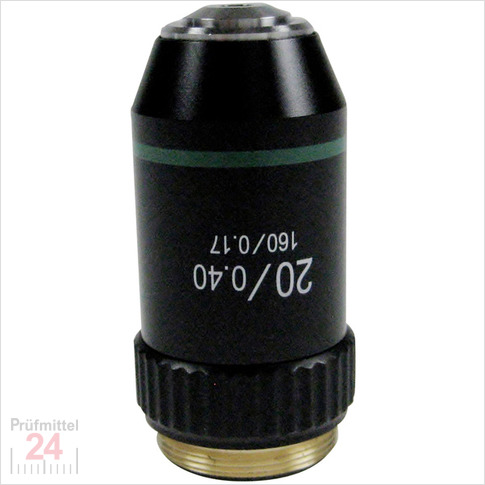 Achromatisches Objektiv, 20 x /0,4 (gefedert) W.D. (1,75 mm)
Mikroskopobjektive achromatisch - OBB-A1110