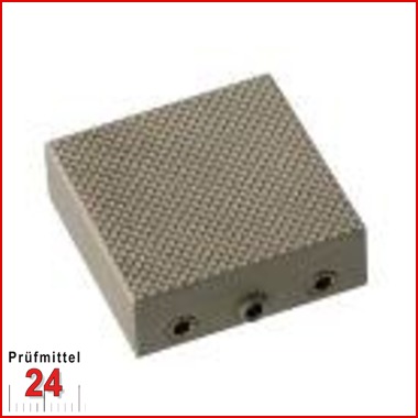 Backen für Spannschraubkopf U-Form (402601 - 402604), 30 x 30 mm, Pyramidenoberfläche 
4 Stück