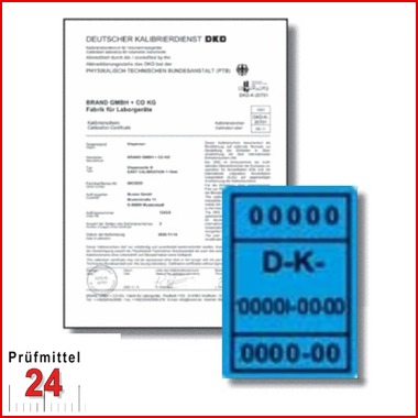DAkkS Kalibrierung Prüflehre (1-2 Maße) >1-250 mm
in einem DAkkS akkreditiertem Prüflabor
inkl. DAkkS Prüfplakette
inkl. DAkkS Kalibrierschein