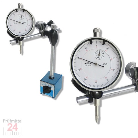 STEINLE Magnet Messstativ Standard 
inkl. Messuhr ECO im SET
Messbereich 10 / 0,01 mm
