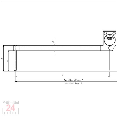  BFW A 10-135-2/90?Messbereich +/- 750 ?Êm (dreifache Lange)Abkropfung 8 mm 
6852411