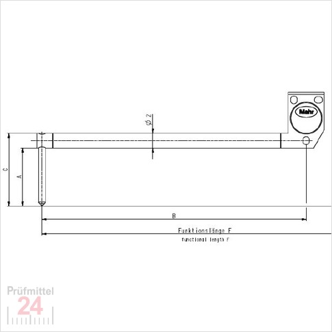 BFW Tastarme mit 5µm Tastpitze
BFW A 10-45-5/90?8 mm abgekropft fur Bohrungen > 11 mmStandardtaster mit 5 ?Êm 90? Diamantspitze 
6852419