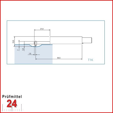 HOMMEL-ETAMIC Taster T1K KE5/90D (10mm tief)
241726