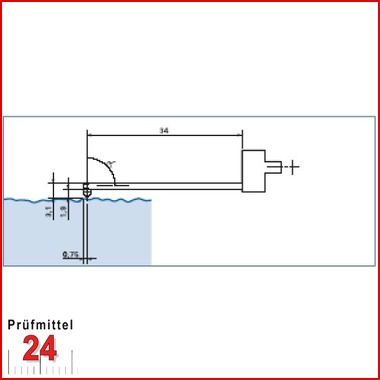 HOMMEL-ETAMIC Taststab TS1 mit  2µm/90° Tastspitzen
240805