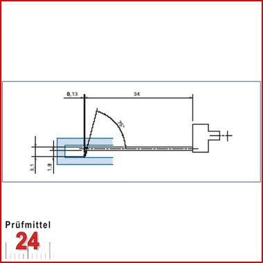 HOMMEL-ETAMIC Taststab TS1D mit  2µm/90° Tastspitzen
240160