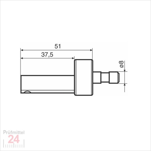 Mahr Gk/8 - Halter für Taster für filigrane Werkstücke
3015917 - M3 / ø 4 mm