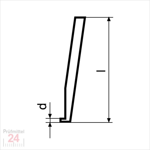 Mahr TS 0,5/78  - Tastschuh, d = 0,5 mm, l = 78 mm  
Halter Gk/8 
3015918 - ø 4 mm 