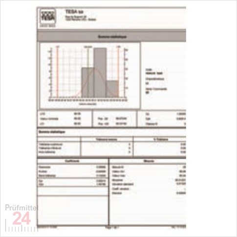 Software TESA STAT-EXPRESS - 04981002
Statistische Datenanalyse