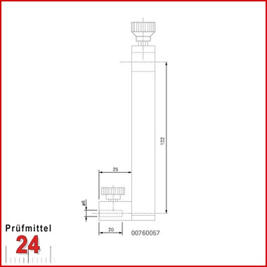 Messeinsatzhalter Ø 6 mm - 00760057
Zur Erweiterung des Anwendungsbereichs