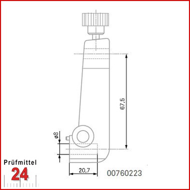 Messeinsatzhalter Ø 8 mm - 00760223
