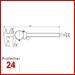 Messschieber mit Rundskala 150 mm
Mahr MarCal 16U 4107107
Ablesung: 0,02 mm
mit Feineinstellung