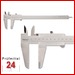 Mitutoyo Taschen Messschieber 300 mm
Serie 530, Ablesung: 0,05 mm
mit Feststellschraube 530-109
Tiefenmaß: flach