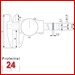 TESA Messschieber mit Rundskala 150 mm / 0,02 mm
TESA CCMA-M 00510008
mit eckigem Tiefenmaß
2 mm pro Zeigerumdrehung, Ohne Antriebsrad