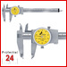 TESA Messschieber mit Rundskala 150 mm / 0,02 mm
ETALON 125 075115821
mit eckigem Tiefenmaß
1 mm pro Zeigerumdrehung, Ohne Antriebsrad