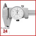 STEINLE 1206 Messschieber mit Rundskala 150 mm
Uhrenmessschieber, Uhren Messschieber
mit Feststellschraube, Ablesung: 0,01 mm