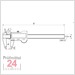 3x STEINLE 1307 Digital Messschieber  150 mm
Ablesung: 0,01 mm
Tiefenmaß: flach