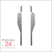 Wechselschnabel Tasteraufnahmen M2,5 
mit Messerspitzen
für STEINLE 1345 Messbereich: 300 bis 1000 mm