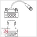 Datenverbindungskabel RS232C MarConnect 2000 r
