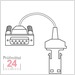Datenverbindungskabel RS232C MarConnect 16 Esv
