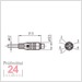 Mitutoyo Digimatic Leitung, Rund 6-Pin 2 m
965013