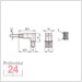 Mitutoyo Digimatic Leitung, Flach L-Form 2m
905690