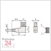 Mitutoyo Digimatic Leitung, Flach L-Form rechts 1m
905691