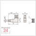 Mitutoyo Digimatic Leitung, Flach L-Form rechts 2m
905692