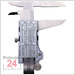STEINLE 1424 Digital IP67 Messschieber 300 mm
mit Feststellschraube, Ablesung: 0,01 mm
Tiefenmaß eckig