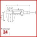 IP67 Digital Wellennutenmessschieber 150 mm
mit extra dünnen Schnabel
