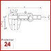 IP67 Digital Wellennutenmessschieber 150 mm
mit extra dünnen Schnabel