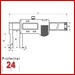 Sonder Messschieber Messbereich 20 - 170 mm
mit nach aussen gewinkeltem Messschnabel