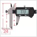 STEINLE 1530 Sonder Messschieber 150 mm
mit verschiebbarem Schnabel