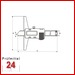 Tiefenmessschieber mit Metallgehäuse 300 mm
Brückenlänge: 150 mm
mit Stiftspitze