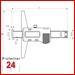 Tiefenmessschieber mit Metallgehäuse 200 mm
Brückenlänge: 100 mm
mit Doppelhaken
