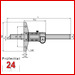 Mitutoyo ABSOLUTE Digimatic Tiefenmessschieber 300 mm  
571-203-30 / Serie 571 - Messbrücke: 100 mm 
Aktionspreis gültig bis 31.05.2025
