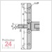 STEINLE 1630 Tiefenmessschieber 300 mm  
970300 / Extra-leicht - Messbrücke: 150 mm 