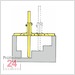 Mitutoyo ABSOLUTE Digimatic Tiefenmessschieber 200 mm IP67 
571-252-20 / Serie 571 - Messbrücke: 100 mm 