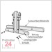 Mitutoyo ABSOLUTE Digimatic Tiefenmessschieber 300 mm IP67 
571-253-20 / Serie 571 - Messbrücke: 100 mm 