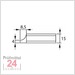 TESA TWIN-CAL Tiefenmessschieber 300 mm IP67 
00530443 /  - Messbrücke: 150 mm 